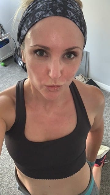 Elizabeth Espin back into HIIT workouts during lockdown