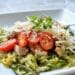 Healthy dinner Grilled Chicken Zoodle Bowl