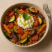 Roast Veg and Barley bowl | Vegetarian recipes