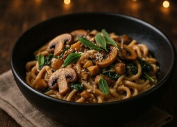 Mushroom, Sage and Chestnut Pasta