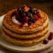 Spiced Oat Pancakes with berries