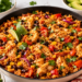 One Pan Chicken and Black Bean Mexican Bowl