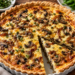 Mushroom, caramelised onion and thyme quiche