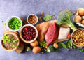 Colourful spread of protein rich food