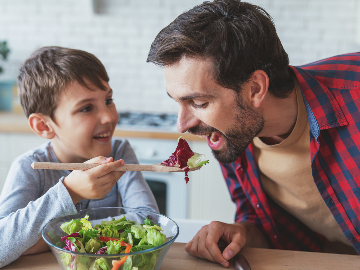 Eating mindfully for busy dads