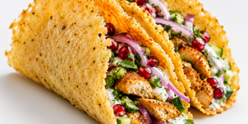 Crispy Parmesan Chicken Shawarma Wrap
