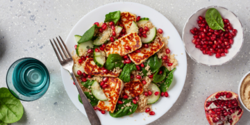 Halloumi Pomegranate Salad